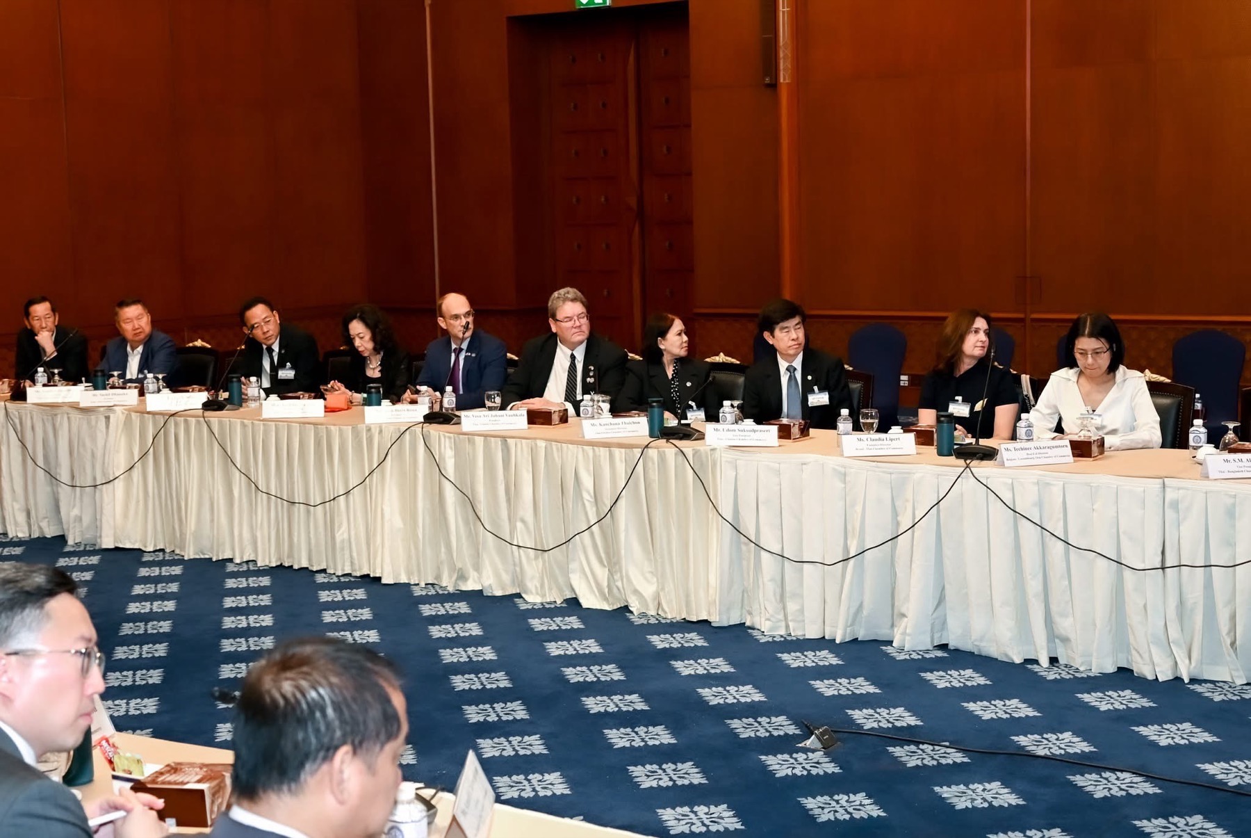 The JFCCT presidents’ council seated at the courtesy call