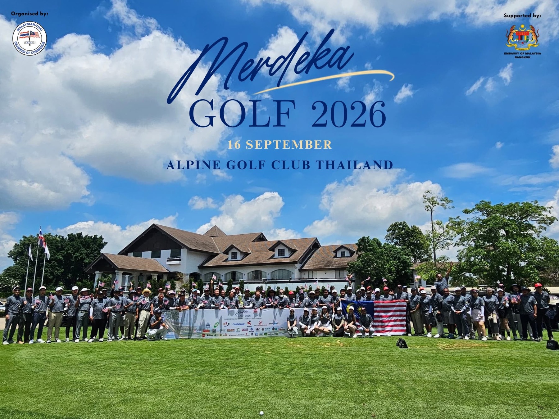 Golfers at Merdeka Golf 2026, Alpine Golf Club Thailand